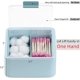 thumbnail image 3 of Soporte grande para Qtips, baño dispensador de hisopos de algodón separados con 2 rejillas, 3 of 5