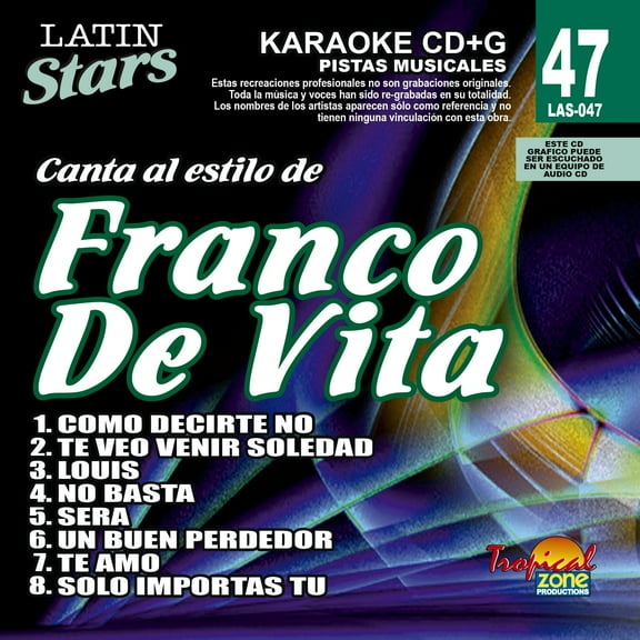 Karaoke Latin Stars 047 Franco De Vita