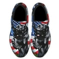 thumbnail image 2 of Black Labrador Dog American flag Shoes Sneakers Black Size 5, 2 of 7