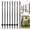 Black, variant on Heavy Duty U-Channel Metal Fence Posts, No Dig Steel Fence Stakes with Anchor Plates for Yard Garden Wire Fencing, Multi-size Available