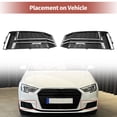 thumbnail image 3 of 1 par de rejilla de luz antiniebla delantera para Audi A4 B9 S-Line S4 No.8W0807681F/8W0807682F tono negro plateado, 3 of 7