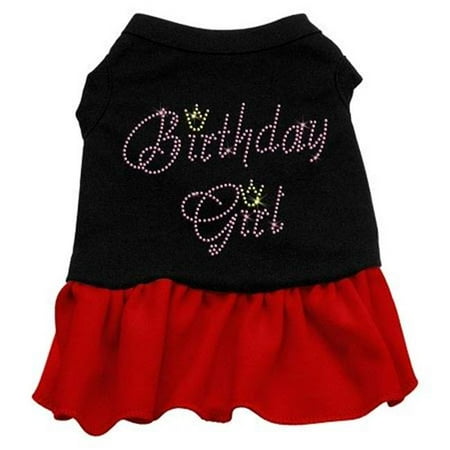 

Birthday Girl Rhinestone Dresses Black with Red Lg - 14