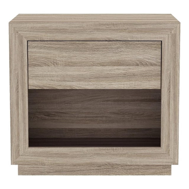 Soren Contemporary 26" Nightstand in Natural Oak (1-Drawer)