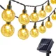 thumbnail image 1 of . La Bola Llevada Solar De La Cuerda De La Navidad Enciende, 1 of 8