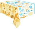 thumbnail image 1 of BSDHOME Cute Summer Starfish Sea Shell Coral Tablecloth Sets 52x70 Inches - under the Sea Colorful Tablecover Desk Sofa Table Cloth Cover for Dinner Wedding Party Decoration, 1 of 5