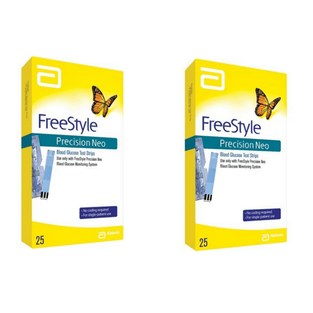 FreeStyle Precision Neo Blood Glucose Test Strips  2 Boxes of (Best Football For Freestyle)