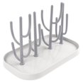 thumbnail image 1 of Tendedero para biberones, tendedero para biberones con bandeja de goteo, accesorios para biberones sin BPA para secar tetinas, vasos y accesorios de biberones (gris), 1 of 4