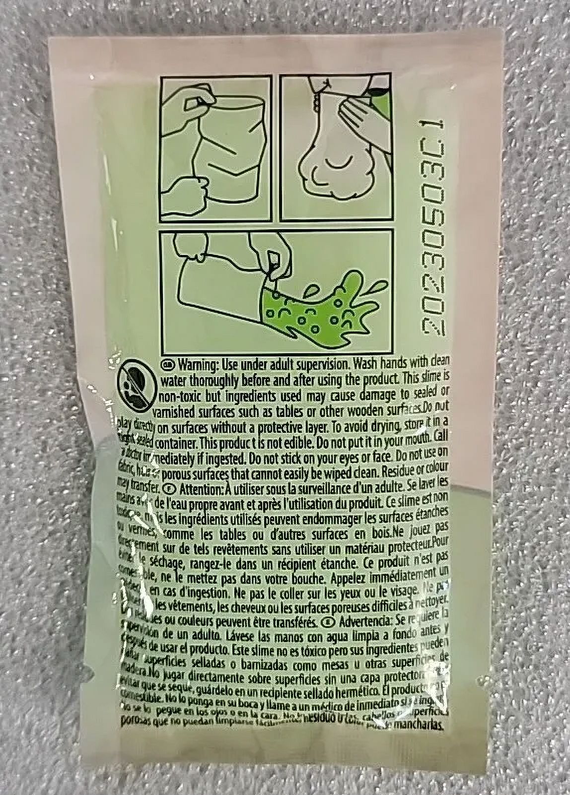 Zuru MEGA GROSS MINIS Lot of 25 Green Barf Slime Vomit Bags (0.7oz) Each Bag