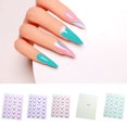 thumbnail image 2 of Vogacara 9 pack/lote pegatinas de uñas de línea francesa gradiente con colores ricos accesorios de calcomanías de uñas ayudas para Juegos de manicura mil novecientos veintitrés, 2 of 6