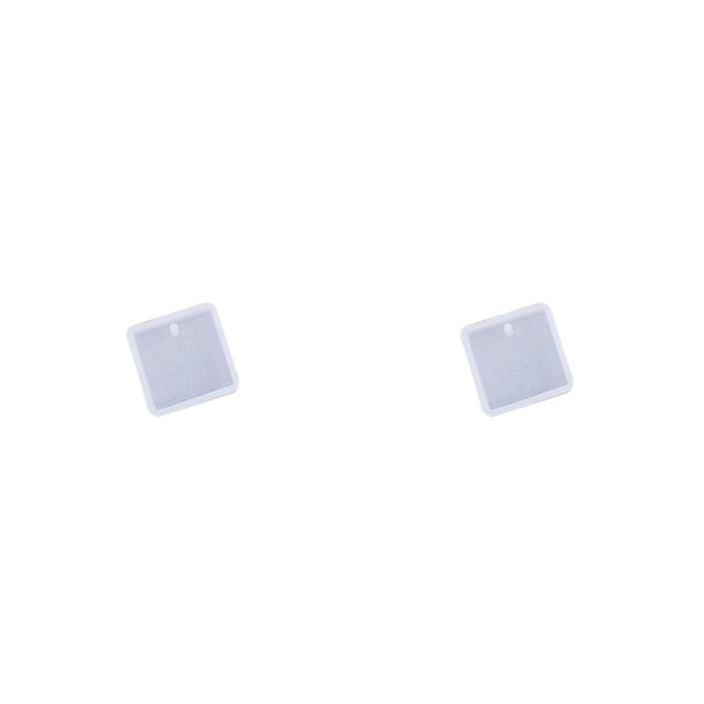 Molde de resina para colgantes de cristal Naiovety 2piezas Cuadrado