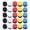 Mixed Colors, variant on YAHHU 25 PCS Tennis Racket Grip Tape Slip Resistant Super Absorbent Sweat Overgrips for Badminton Pickleball Squash Fishing Rods 10 inches / 25.4 cm Black