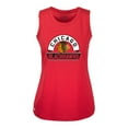 thumbnail image 2 of Women's Levelwear  Red Chicago Blackhawks Macy Banner Arch Tank Top, 2 of 3