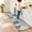 Bluish Blue-17.3" x 47 "+ 17.3" x 29 "--0.47 inches, variant on Kimode Anti Mats For Kitchen Floor Cushioned Rugs Sets Of 2