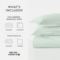 thumbnail image 3 of Ultra Soft & Breathable - Duvet Cover Set - King/Cal-King Mint Bedding by Comfort Canopy, 3 of 11