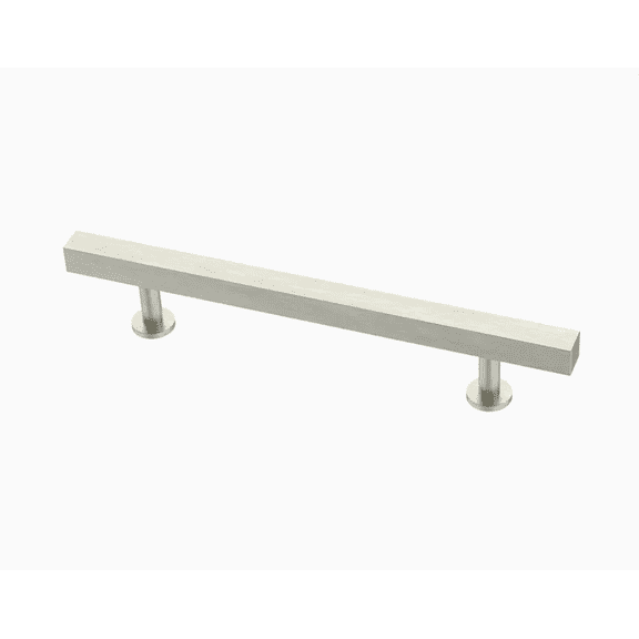 Brainerd P37257W-SS 5 1/16" (128mm) Stainless Steel Square Bar Cabinet Pull