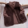 thumbnail image 5 of 1-8T Kids Baby Boys Girls Fleece Zip Vest Sleeveless Fall Winter Warm Outerwear, 5 of 6