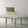 thumbnail image 4 of Roundhill Furniture Birmingham Script Printed Finish Dining Arm Chair with Nail Head, Set of 2, Driftwood, 4 of 12