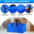 thumbnail image 3 of Ammaker Heavy Duty Moving Bags with Backpack Straps, Extra Large Clothes Storage Containers with Handles and Zippers 2 Pack, 3 of 8