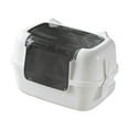 thumbnail image 3 of Caja de arena para gatos totalmente cubierta Partitura portátil Fácil instalación Bandeja de arena para gatos con capucha para el patio de la sala de, 3 of 8