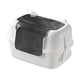 thumbnail image 3 of Caja de arena para gatos cerrada, orinal portátil con tapa desmontable y tapa para gatos Blanco, 3 of 9