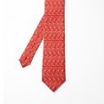 thumbnail image 2 of Necktie, Vibrant Dotted Leaves Art, 3.7", Vermilion and White, by Ambesonne, 2 of 4