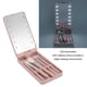 thumbnail image 3 of Juego De Brochas De Maquillaje Con Espejo, Caja De Brochas De Maquillaje LED Multifuncional Con Espejo Para El Hogar Para Acampar, 3 of 7