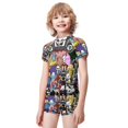 thumbnail image 2 of Undertale Boys 2-Piece Swimsuit Set, Short Sleeve Rash Guard & Swim Trunks, 2 of 7