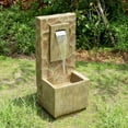 thumbnail image 6 of Teamson Home Spa Waterfall Outdoor Water Fountain–LED Light with Adjustable Flow & Electric Pump, Brown, 6 of 12