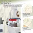thumbnail image 2 of 8 Panels Canopy Curtains Ivory Canopy Bed Curtains for King Full/Queen and Twin Bed Frame,Four Poster Bed Canopy Curtains Drapes,Sheer Canopy Bed Drapes with Top and Self-Adhesive Velcro(42"x74"), 2 of 8