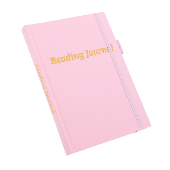 DEEPCRAFF Reading Challenge Journal Reading Diary Notebook Pink Linen 1Pack Daily Use