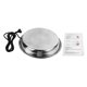 thumbnail image 1 of Poultry Waterer Heated Base Bite Resistant Stainless Steel Chicken Water Heater for Winter EU Plug 220V, 1 of 4