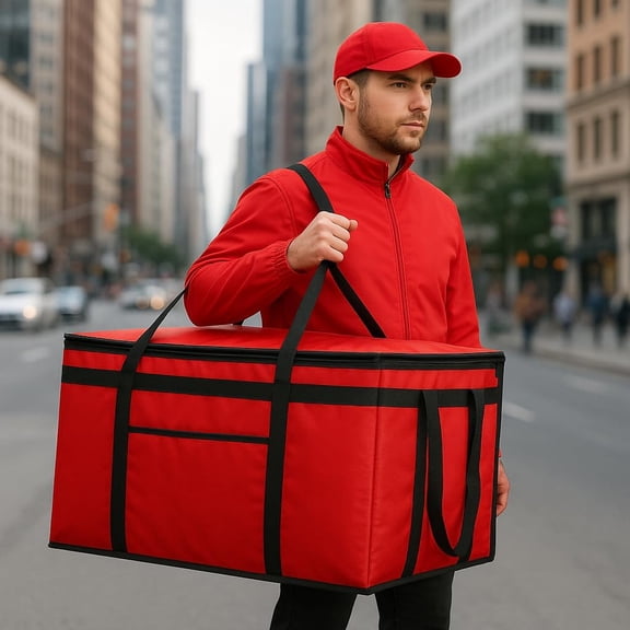 Musbus 2 PACK Extra Large  Insulated Food Delivery Bag Cooler Bags Keep Food Warm Catering Therma for DoorDash