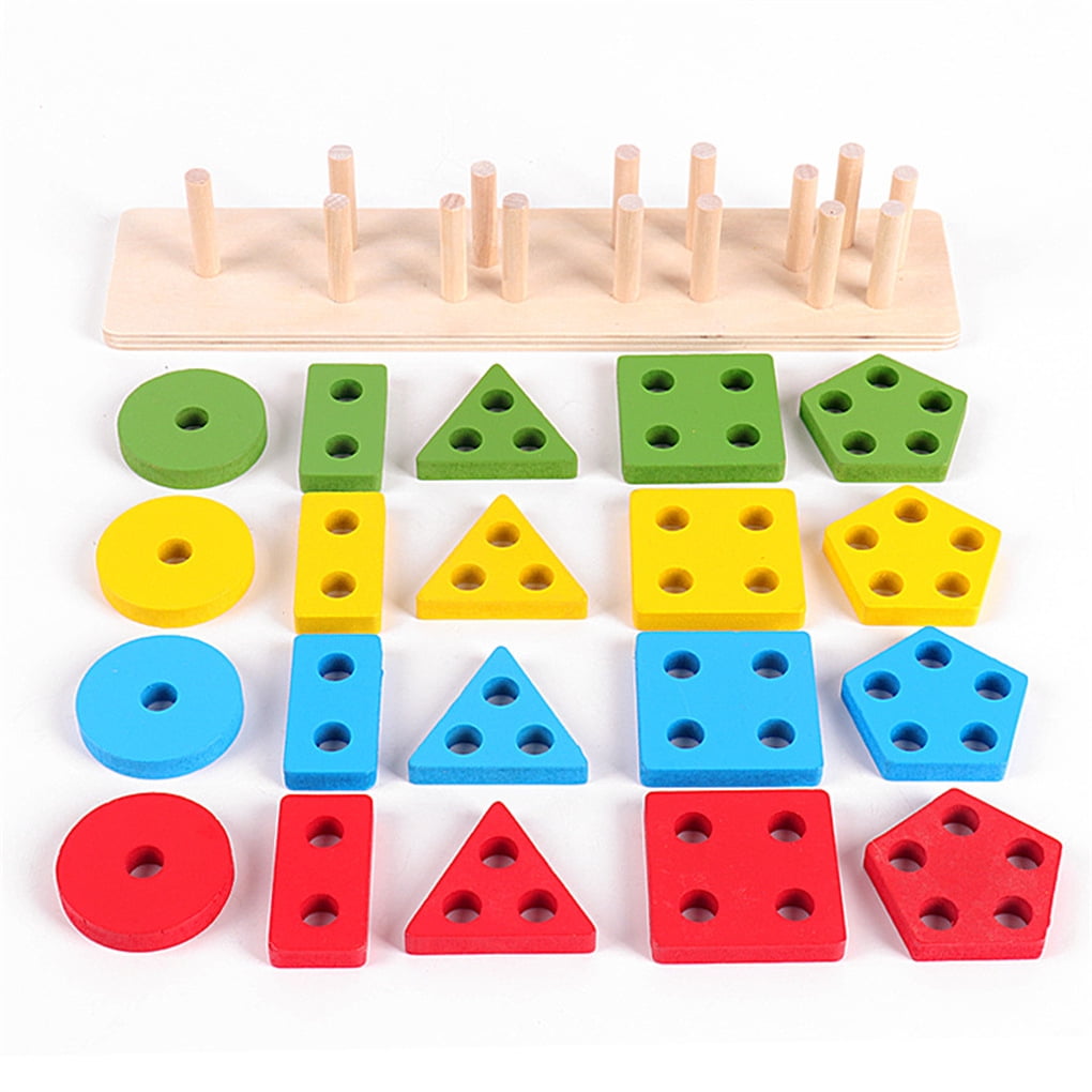 Wooden Balancing Stones, 20 Pcs Wooden Stacking Rocks Irregular, Paint-Free  Wooden Building Rocks Preschool Educational Toys, Novel Building Blocks for  Toddles Stacking Game Fun Painting 