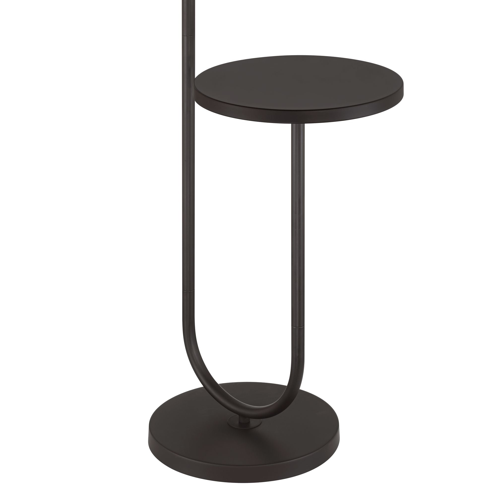 360 Lighting Deva Modern 61" Tall Standing Floor Lamp Side Table Pull Chain Bronze Metal Living Room Bedroom House Reading Office