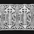thumbnail image 2 of RJ Toomey N2002MD IHS & Latin Cross Polyester & Cotton Front Wrap Alb - Medium, 2 of 3