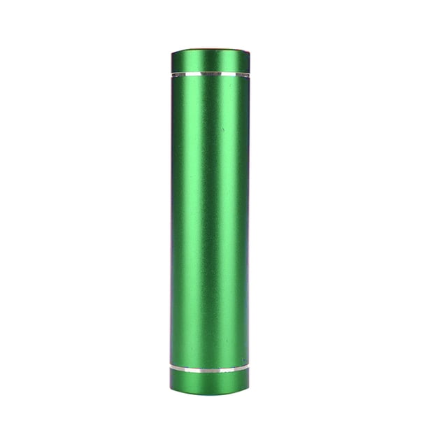 Matsuzay Mini banco de cilíndrico de aluminio, carcasa trasera de energía para teléfono móvil, de respaldo de 18650, caja Teléfono y Comunicación Verde
