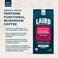 thumbnail image 4 of Laird Superfood Peruvian Dark Roast Coffee with Functional Mushrooms, Certified Organic Peruvian Ground Coffee Beans, Gluten-Free, Dairy-Free, Non-GMO, Paleo, Keto Friendly, 12 oz. Bag, 4 of 5