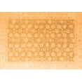 thumbnail image 1 of Ahgly Company Indoor Rectangle Oriental Orange Modern Area Rugs, 2' x 5', 1 of 4