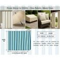 thumbnail image 6 of Soimoi Printed Waterproof Taffeta Fabric - Blue Stripe Print | 56" Wide | For Outdoor Cushions, Awnings, Table Covers & Upholstery Projects, By 5 Yard, 6 of 7