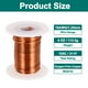 thumbnail image 2 of Uxcell Alambre Magnético 16 AWG, Alambre de Cobre Esmaltado de 16 Calibres, Alambre de Bobina Magnética de 4 oz para Transformador, Motor, Eléctrico, 155C(311F), 2 of 5