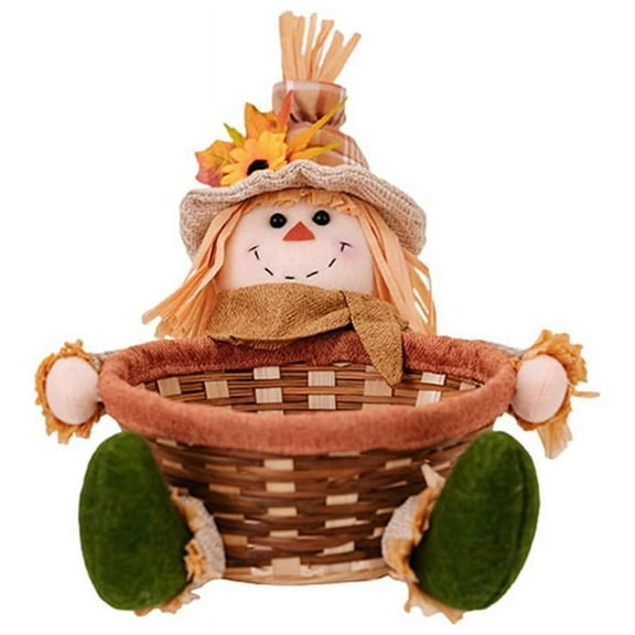 Harvest Season Doll Candy Basket Fruit Cute Decoration Autumn A
