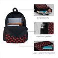 thumbnail image 4 of Zufioo Sexy Red Lips Kiss Pattern Adult Backpack,Wear-resistant and Breathable Multi-pocket Backpack, Suitable for Travel, Business and Outdoor Activities, 4 of 9