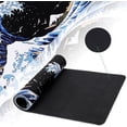 thumbnail image 4 of Gaming Laptop Mouse Pad,Sea Wave Big Mice Pads PC Keyboard Waterproof and Non-Slip 31.5 x 11.8inches 3mm Thick XL,XXL Rubber Table Mat, Kanagawa Surfing and Black Japanese Mouse Pads, 4 of 6