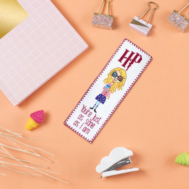 Cuadros Decorativos HP Girl Counted Bookmarks 14CT 2 Strand Impreso Kit de punto de cruz Decoración del hogar Ndcxsfigh Nuevos Originales