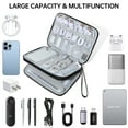 thumbnail image 5 of Badiya Electronics Organizer Travel&Travel Cord Organizer Case Or Compact Electronics Accessories Bag, 5 of 8