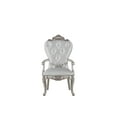 thumbnail image 4 of Acme Gorsedd Arm Chair (Set-2), Cream Fabric & Golden Ivory Finish, Wood, Upholstered (Seat), Location: Indoor, 4 of 7