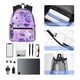 thumbnail image 4 of Disketp Violet Mochila Ligera Clásica con Múltiples Bolsillos, Mochila Casual para Hombre y Mujer, Ideal para Escuela, Trabajo y Viajes, 4 of 6