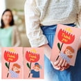 thumbnail image 4 of Yhmxh Heartfelt Mother's Day Card, Cute Handmade Greeting Card for Mom & Grandma, Child Holding Flowers Artwork Card, Sentimental Mother's Gift & Keepsake Home Decor (4x6 Inches), 4 of 4