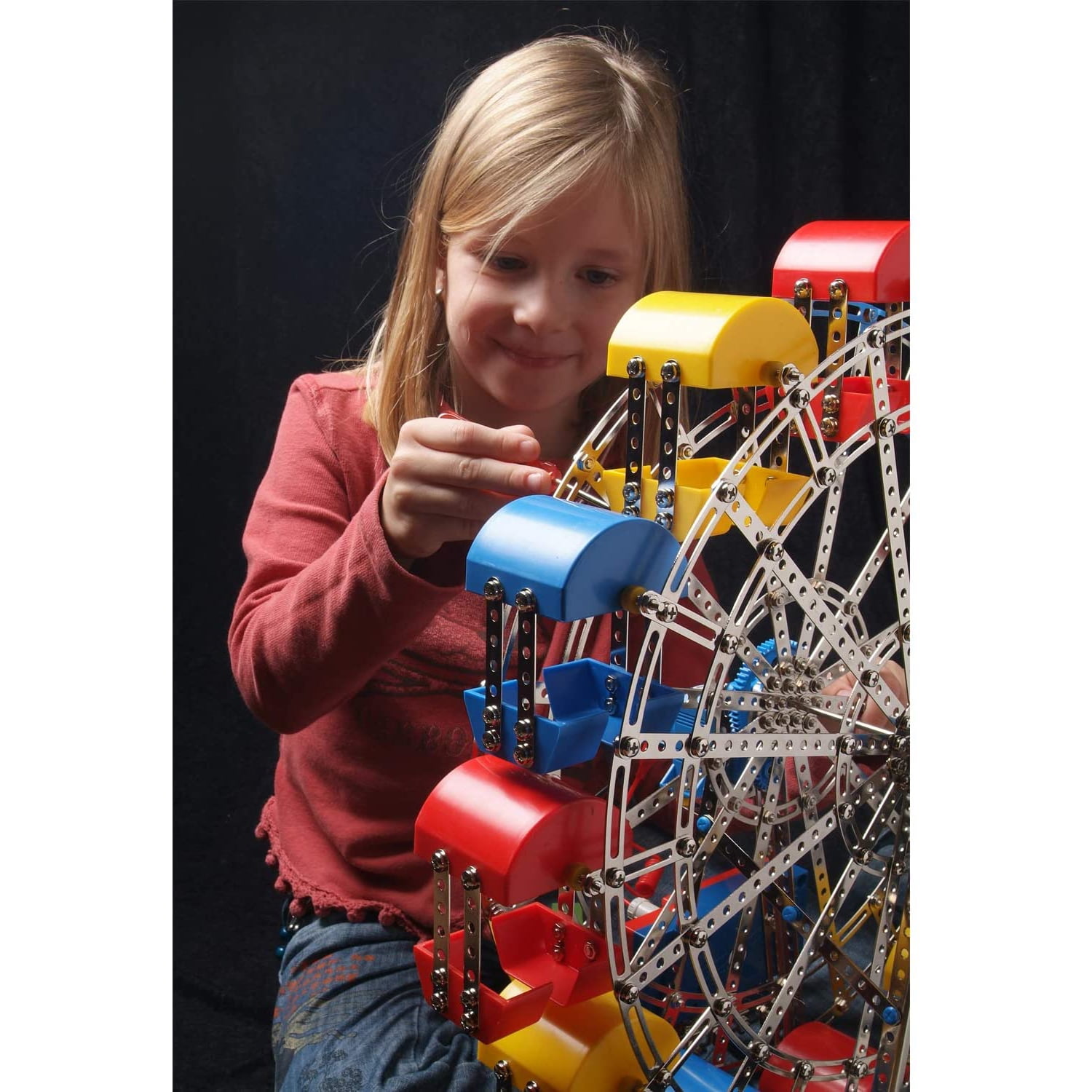 Eitech 23 Inch Ferris Wheel Construction Set, Battery Powered Kids