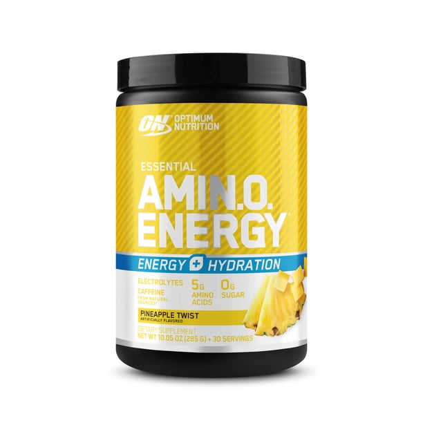 Optimum Nutrition, Aminoenergía Esencial + Electrolitos, Toque de Piña, 10.05 oz, 30 Porciones